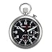 Black Dial Alarm Clock Tritium Pocket Watch by Armourlite