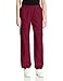 Cherokee Women's Mid-Rise Elastic Waist Cargo Scrubs Pant, Wine, Large
