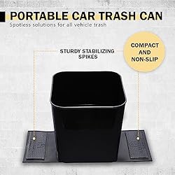 Car Trash Can Large Capacity Automotive Garbage Bin