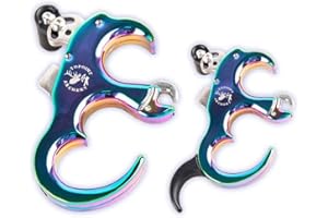 SHARROW Bow Release Aid 3/4 Fingers Automatic Archery Release Aluminium Alloy Thumb Trigger for Compound Bows Accessory (Colo