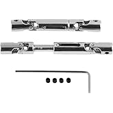 WPL 1/16 Scale RC Truck Upgrade Accessories - 2 Pcs Metal Drive Shaft for C24 and D12 Models