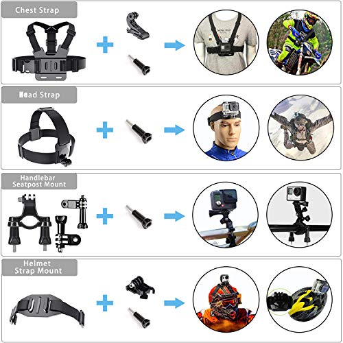 Followsun-52-in-1-Accesorios-para-Gopro-Accesorios-para-Cmara-de-Accin-GoPro-Hero-2019Hero-8-7-6-5-4-Session-3-3-2-1-DJI-OSMO-Pocket-AKASO-Campark-APEMAN-Crosstour-Sjcam-Yi-Victure