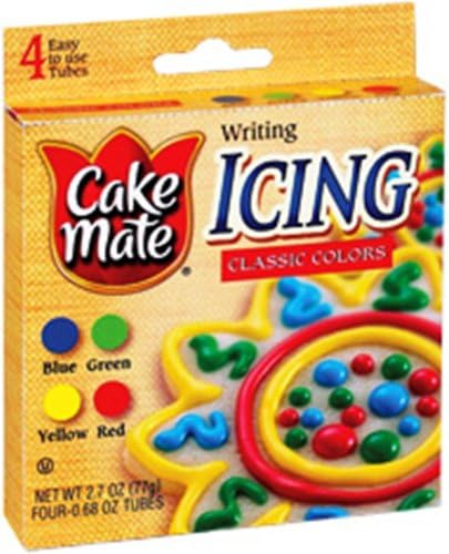 Cake Mate Writing Icing, 2.7 Ounce Pouch (Pack of 6)