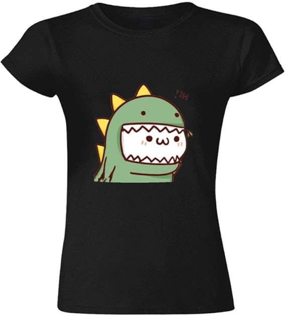 Amazon 小さな恐竜 Tシャツ レディース 夏服 半袖インナーシャツ 肌着 柔らかい 快適 カジュアル おしゃれ レディース 服 Tシャツ カットソー 通販