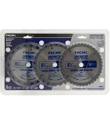 Norske Tools Sägeblatt 6-1/2 Zoll 40 Zähne – Für Akku-Kappsägen, Hartholz, Sperrholz & MDF