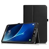 Fintie Folio Case for Samsung Galaxy Tab A 10.1 (2016 NO S Pen Version), Premium PU Leather Slim Fit Smart Stand Cover with Auto Sleep/Wake for Galaxy Tab A 10.1 (SM-T580/T585/T587), Black