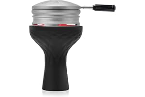 Hookah Bowl Set - Kitosun Vulcan Aluminum Heat Management Device Charcoal Stove with Lids + Upgraded Silicone Hookah Phunnel Bowl Faster Setup Easier Clean for Tastier Smoother Smoking