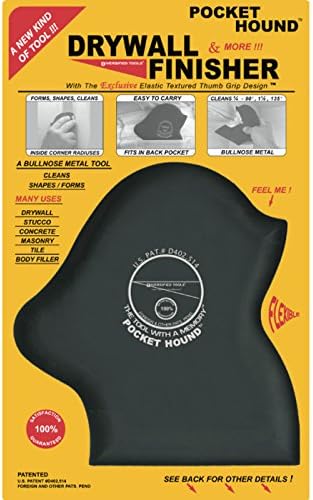 Diversified ToolsPocket Hound - Flexible Drywall Finisher and Bullnose Metal Tool - Forms, Shapes, and Cleans Joint Compound.