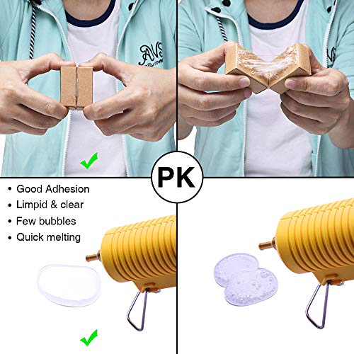 Hot Glue Gun Sticks (Huge Bulk Pack of 6LB) Clear Full Size 10" Long x 0.44" Diameter Compatible with Full Size Industrial Glue Guns - Thumbnail 4