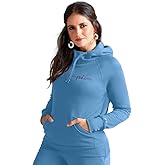 Champion womens Powerblend Fleece Hoodie, Classic Script