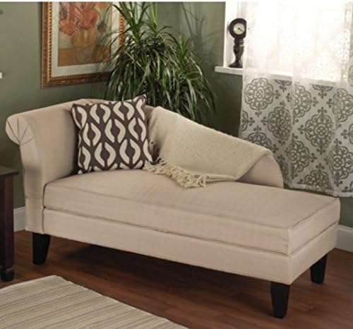 Contemporary Stylish Cotton Storage Chaise Lounge - Comfortable and Is the Perfect Companion After a Hard Day At Work - It Is Perfect for Your Home Without Much Hassle - Satisfaction Guaranteed!