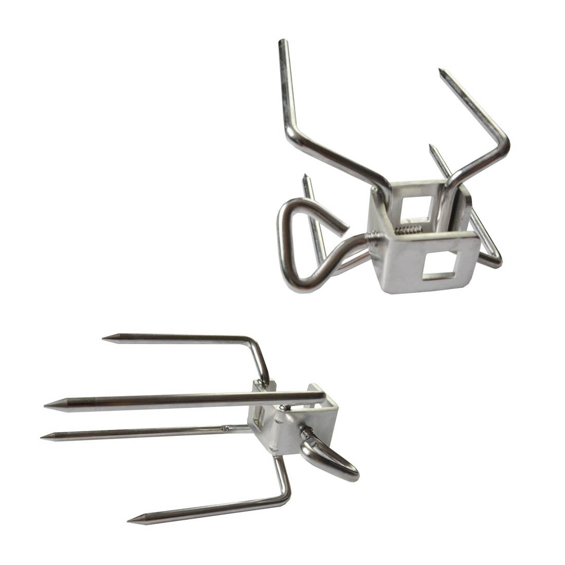 Onlyfire 6102 Stainless Steel Grill Rotisserie ForksFits for er 3/8" and... eBay