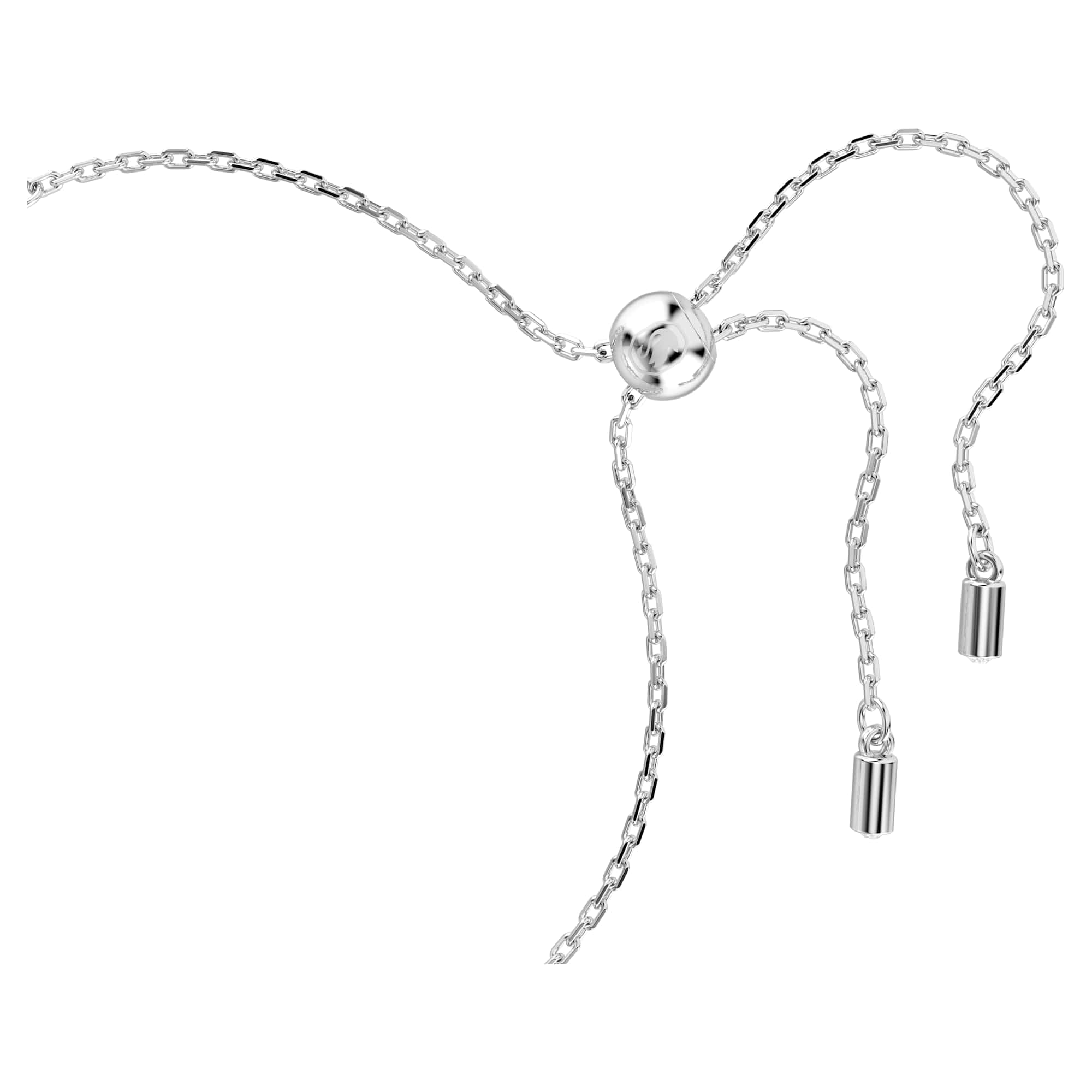 Swarovski Constella Bangle Bracelet, Clear Round-Cut Crystals and Crystal Pearls in a Rhodium-Finished Setting, Part of the Constella Collection