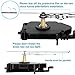 Blisstime Pendulum Clock Movement Mechanism Replacement, DIY Clock Motor Kits with Hands - 1/2 Inch Maximum Dial Thickness, 9/10 Inch Total Shaft Length