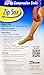 Zip Sox Closed Toe Compression Socks by BulbHead (L/XL, NUDE)
