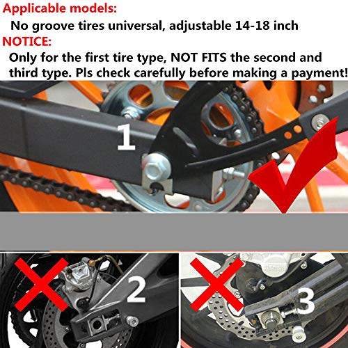Merssavo Universal Motorcycle Rear Wheel Cover Fender Splash Guard Mudguard+Bracket Black