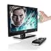 Upgraded Premium 15.6" 1080p LED TV, Multimedia Disc Player, Ultra HD TV, LED HiRes Widescreen Monitor w/ HDMI Cable RCA Input, LED TV Monitor, Audio Streaming, Mac PC, Stereo Speakers, Wall Mount