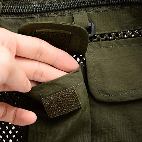 DAFAFISHING Herren Outdoor Weste Anglerweste mit Vielen Taschen praktischen Reißverschluss Netz Breathable Camping Jagd… – Bild 5