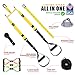 Suspension Trainer Bundle Kit I All in One I Bodyweight Training Straps - 3 Resistance Loop Bands - Wall Mount Bracket - Carrying Bag - Exercise Book I Body Workout & Home Gym