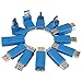 USB 3.0 Adapter Couplers Toolkit Type A to B or MicroB or Mini and Male to Female Adapters