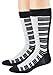 Foot Traffic Music Themed Socks for Men (Piano)