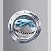 Witkey 3D View Ocean Paradise Series Removable Vinyl Wall Sticker Mural Decal Art Décor (Big Shark)