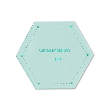 Sue Daley Designs Hexagon Template Patchwork With Busyfingers Epp English Paper Piecing 1 1 4 Inch