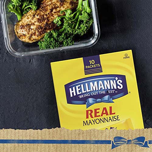HELLMANN’S REAL MAYONNAISE, TO GO, 0.38 FL OZ EACH, 10 COUNT (PACK OF 1)