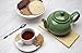 RSVP International Stoneware Teapot Collection, Microwave and Dishwasher Safe, 42 oz, Green