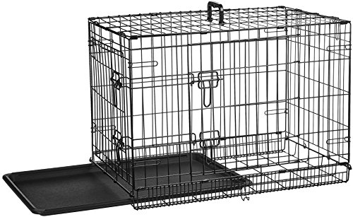 3 AmazonBasics+Double+Door+Folding+Metal+Crate