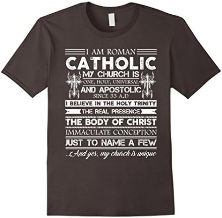 Men's Catholic Tee Shirts - Catholic Cloth XL Asphalt