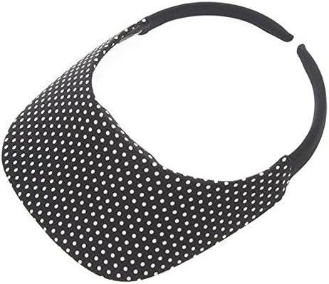 The "Original" No Headache Womens Sun Visor Hat (Black Dot)
