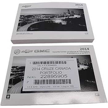 Amazon.com: 2014 Chevy Volt Canadian Owners Manual & Warranty Booklet