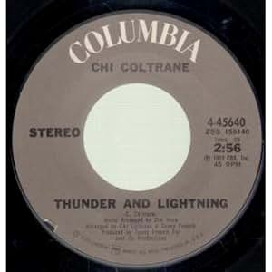 Chi Coltrane - Thunder And Lightning 7 Inch (7" Vinyl 45 ...