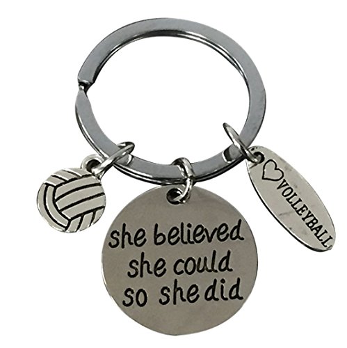 Volleyball Gift- Girls Volleyball Keychain - Perfect Volleyball Gifts for Volleyball Players