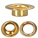 Yescom 1000 pcs Grommet Kit 1/2 inch Size #4 Eyelets and Washers Brass for Hand Press Workshop Apparel Leather Printing Scrim Banner Tarp YES0383