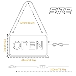 Open Signs for Business, COB Chip LED Neon Open