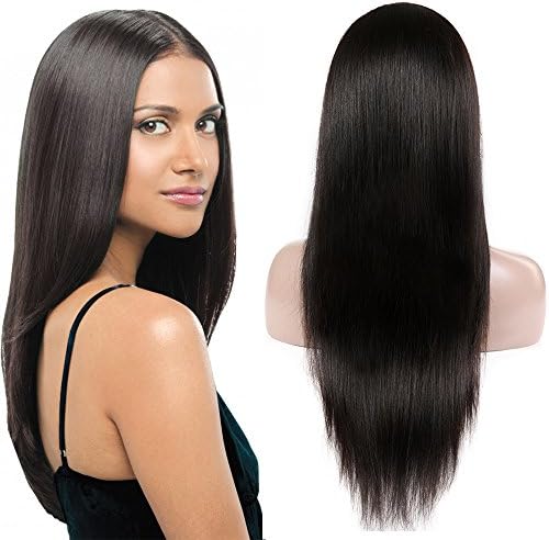 360 Lace Frontal Wig Human Hair Wigs With Baby Hair 130% Density Human Hair Wigs Straight Lace Front Wigs Brazilian Hair Shuangya hair (14inch)