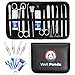 Well Panda Medics 20-Piece Set Advanced Dissection Kit for Frogs etc | Biology and Anatomy Lab Tools | Stainless Steel | Med and Vet Students | Surgical Kit | 3 Colors (Black)