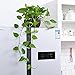 QEESTARS 2 pcs Round Plastic Resin Chain Basket Hanging Planter Hanging Flowers and Plants,Growers Hanging Planter Decor Pot with Watering Can