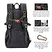WALUCAN Lightweight Foldable Packable Durable Travel Hiking Backpack Daypack LARGE 35L,35L-Black