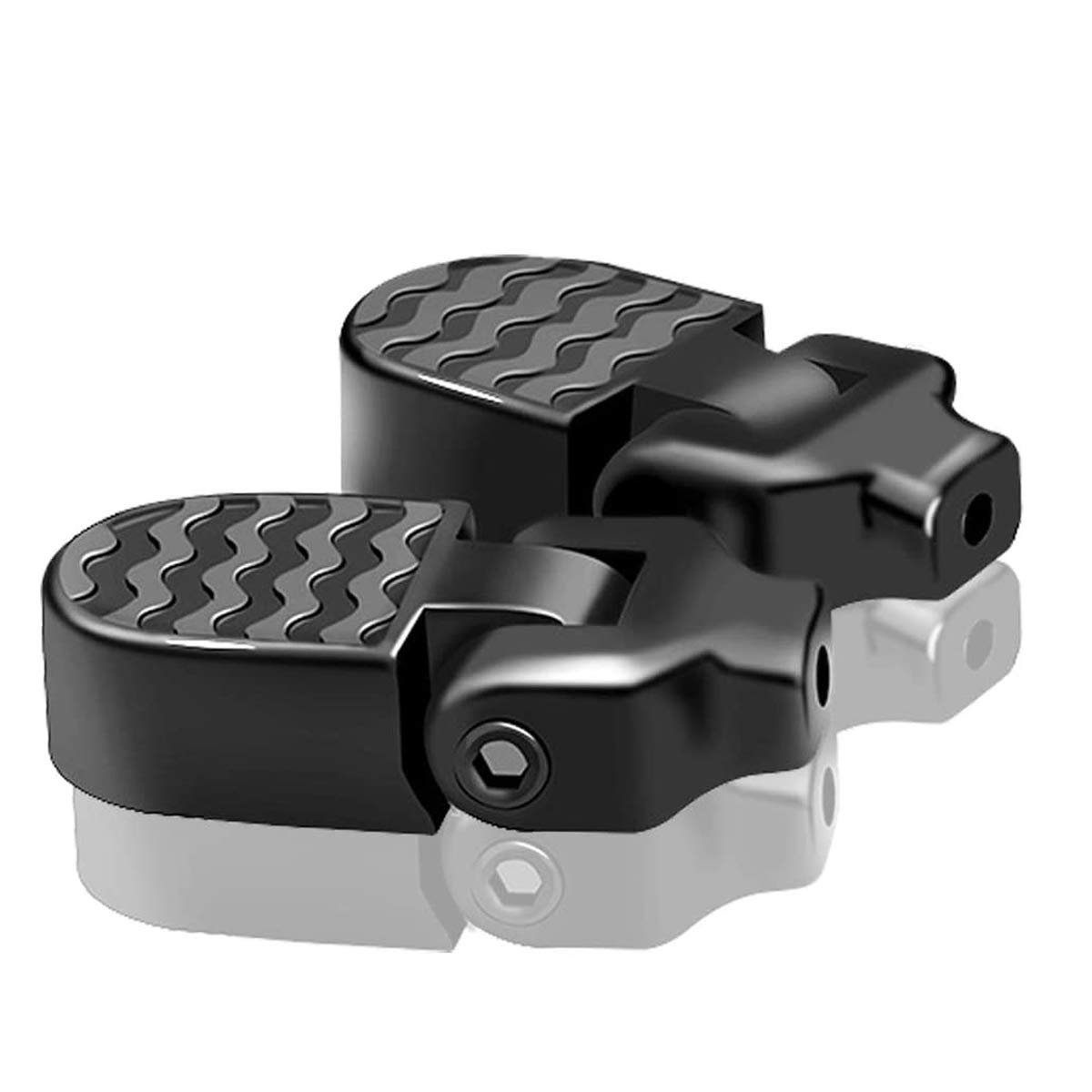 ZONSUSE 2PCS Bike Pegs, BMX Stunt Pegs,Foldable Cycling Pegs160kg Load Apply to Adults/Children Mountain Bikes Passengers Cycling Accessories (Gray) — image 1