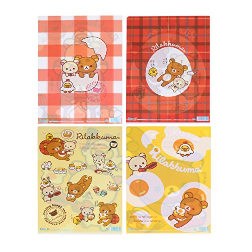 Damara Cute Bears Single Pocket Report Covers Letter Size,4 Sheets Per Set