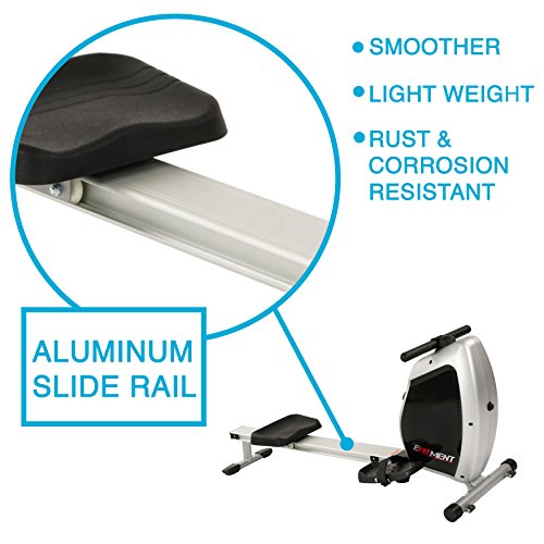 EFITMENT Magnetic Rowing Machine Rower with Aluminum Slide Rail - RW026 - Thumbnail 2