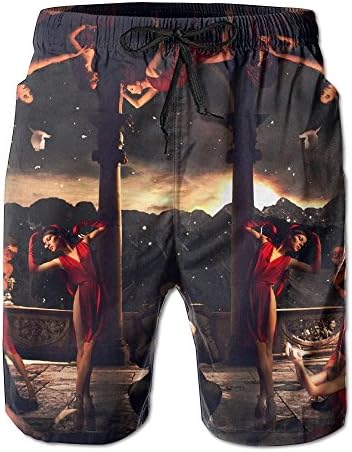 HFSST Latin Dance Club Masquerade CosplayHandsome Fashion Summer Cool Shorts Swimming Trunks Beachwear Beach Shorts