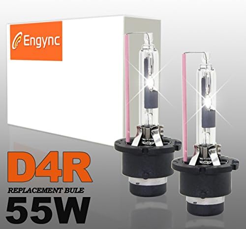 Engync® 55W D4R OEM Xenon HID Headlight Bulbs (Pack of 2) | Hi/Low Light blue (10000K)