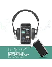 Ugreen receptor Bluetooth inalámbrico Bluetooth 4.1 coche Aux adaptador portátil mini audio adaptador de audio estéreo de 0.138 in manos libres coche kits para casa TV coche sistema de sonido estéreo, altavoz, auriculares,