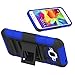 Galaxy Core Prime Case, Elegant Choise Hybrid Full Body Protective Holster Case with Kickstand + Belt Clip for Samsung Prevail LTE(Blue)
