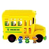 Zomlings “in The Town” Crazy School Bus Miniture Figure, Assorted Colors
