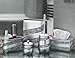 Silver Mosaic Bathroom Counter Vanity Organizer, Countertop Cosmetic Makeup Holder Hair Brush Caddy Hair Accessories Storage, 3-Compartments Decorative Bath Organization (Silver Gray)